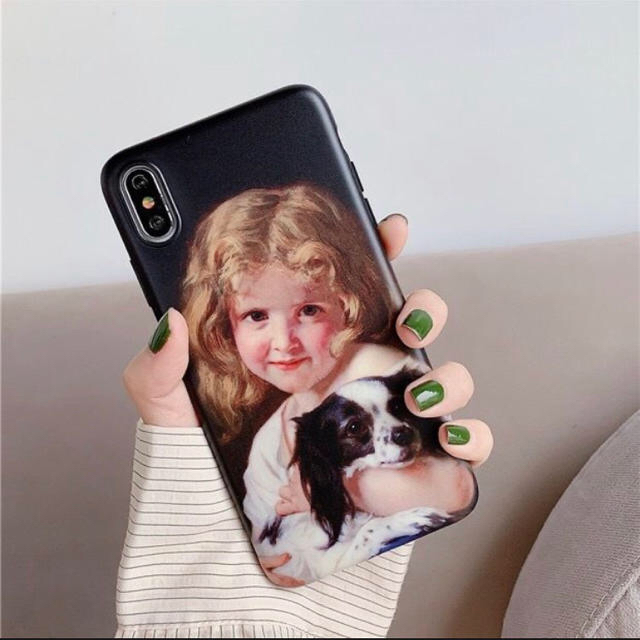 iPhoneケース 7 8 Girl black iphone case スマホ/家電/カメラのスマホアクセサリー(iPhoneケース)の商品写真