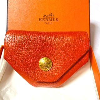 エルメス(Hermes)の正規品☆エルメス コインケース □G刻印 ルヴァンキャトル オレンジ(コインケース)