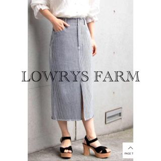 ローリーズファーム(LOWRYS FARM)の☆LOWRYS FARM☆ハイウエストフリンジスカート  ロングタイトスカート(ロングスカート)