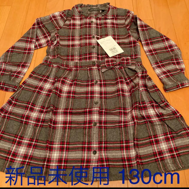 BeBe(ベベ)のべべ ワンピース チェック 130cm キッズ/ベビー/マタニティのキッズ服女の子用(90cm~)(ワンピース)の商品写真