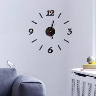 《ウォールクロック》ステッカー 壁掛け時計 時計 DIY プレゼント お祝い(掛時計/柱時計)