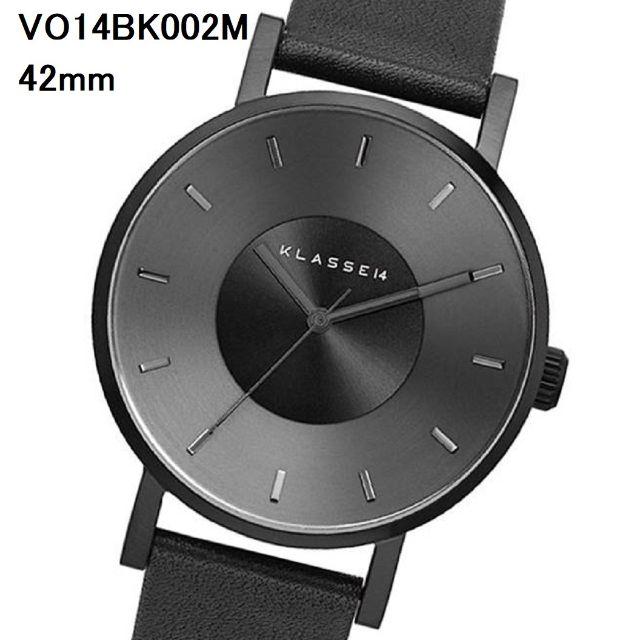 【新品】Klasse14 腕時計 VO14BK002M 42mm ブラックレザー