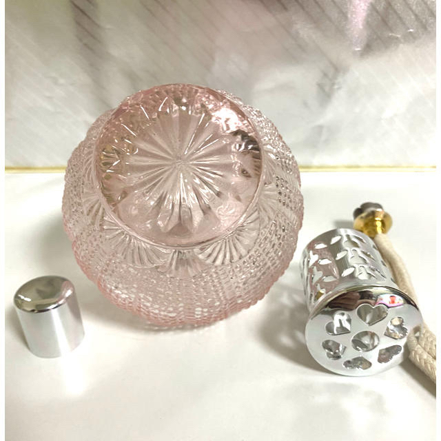 最終価格‼︎🔸Karoli Taiwan🔸アロマランプ ピンク　ラージサイズ コスメ/美容のリラクゼーション(アロマポット/アロマランプ/芳香器)の商品写真