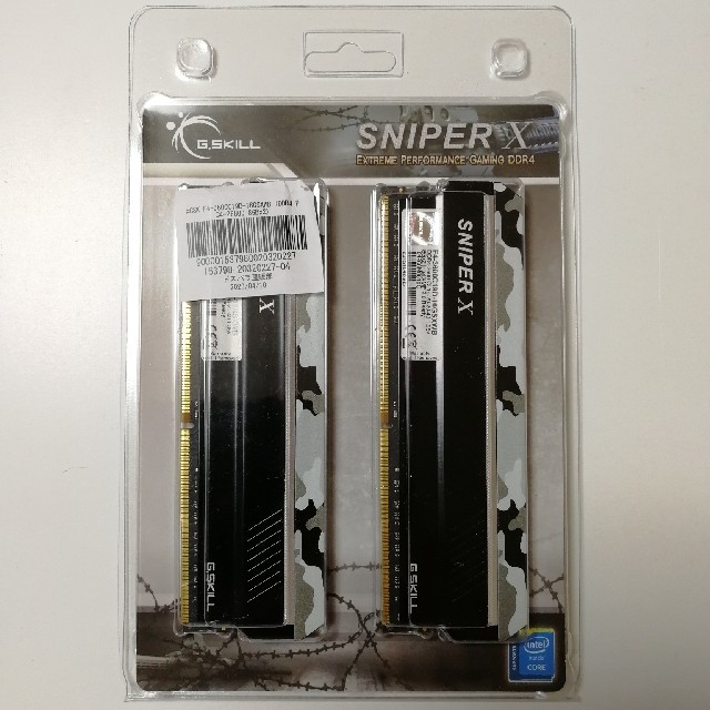 メモリ ddr4 sniperx f4-3600c19d-16gsxwb