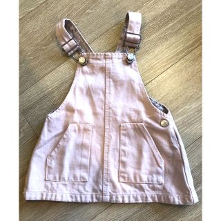 ザラキッズ(ZARA KIDS)のZARA BABY ザラ ベイビー　ツイルデニム　ジャンパースカート(ワンピース)