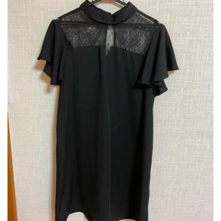 ザラ(ZARA)の【ZARA】襟付 デコルテ レース ミニワンピース(ミニワンピース)