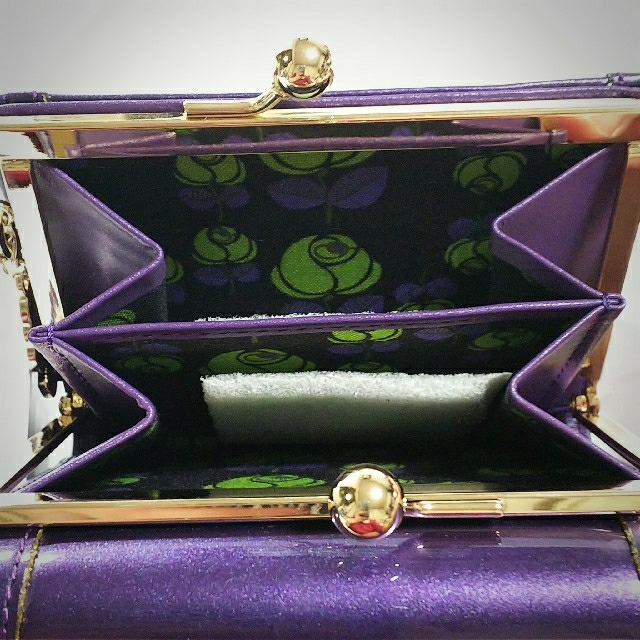 ANNA SUI(アナスイ)の新品　未使用 アナスイ　ANNASUI　外口金二つ折り財布　ハートリー 紫 レディースのファッション小物(財布)の商品写真