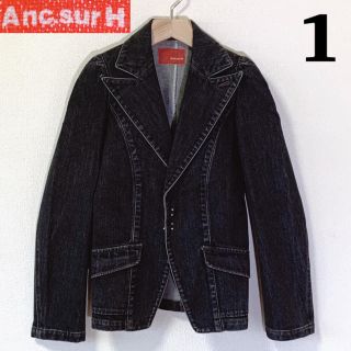 ディーゼル(DIESEL)のanc.sur H アンクシュールアッシュ　ブラックデニムジャケット(Gジャン/デニムジャケット)