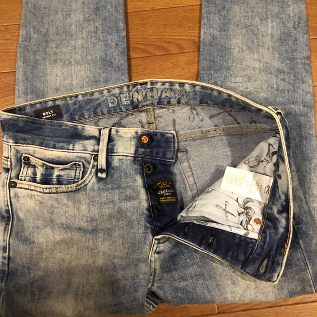 デンハム BOLT SKINNY FITブルー 29 カンディアーニ社デニム