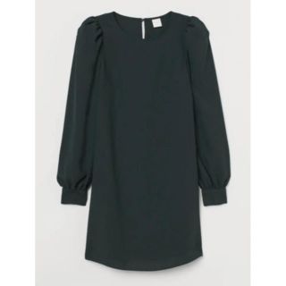 エイチアンドエム(H&M)のパフスリーブワンピース(ミニワンピース)