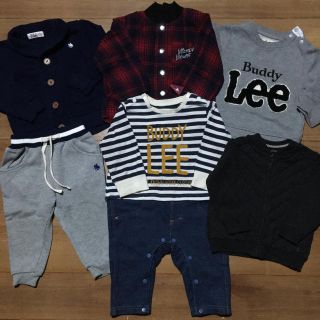 ベビーギャップ(babyGAP)の男の子80サイズ6点まとめ売り！(ロンパース)