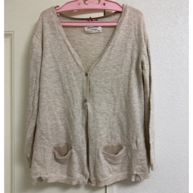 ZARA(ザラ)のzara カーディガン118cm キッズ/ベビー/マタニティのキッズ服女の子用(90cm~)(カーディガン)の商品写真