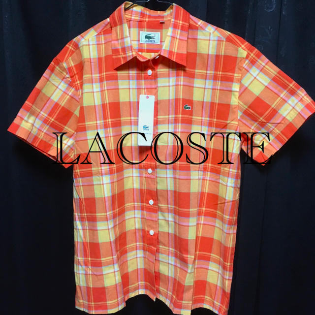 LACOSTE(ラコステ)の新品、タグ付き❗️LACOSTE半袖シャツ レディースのトップス(シャツ/ブラウス(半袖/袖なし))の商品写真