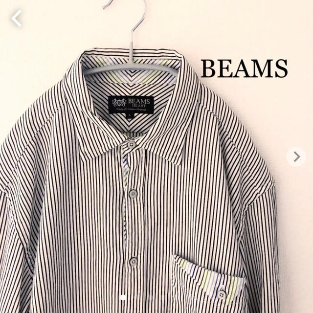 BEAMS(ビームス)のBEAMS ストライプシャツ  長袖　Lサイズ　ビームス   メンズのトップス(シャツ)の商品写真