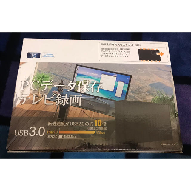 外付けHDD【1.0TB】新品・未使用，未開封　送料無料‼️ スマホ/家電/カメラのテレビ/映像機器(その他)の商品写真