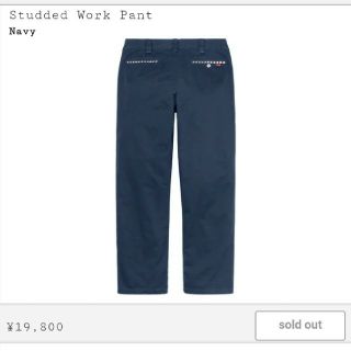 20FW Supreme Studded Work Pant W30 Navyの通販 by らくだ's