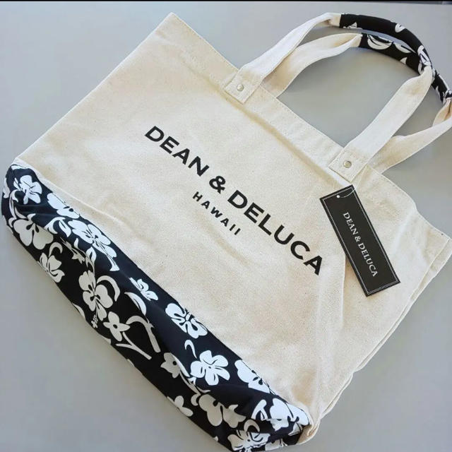 DEAN & DELUCA(ディーンアンドデルーカ)のDEAN & DELUCA アロハ柄 トートバッグ ハワイ限定　Lサイズ レディースのバッグ(トートバッグ)の商品写真