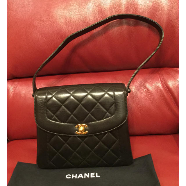 超美品　☆ CHANEL  ラムスキン　キルティング　ショルダーバッグ