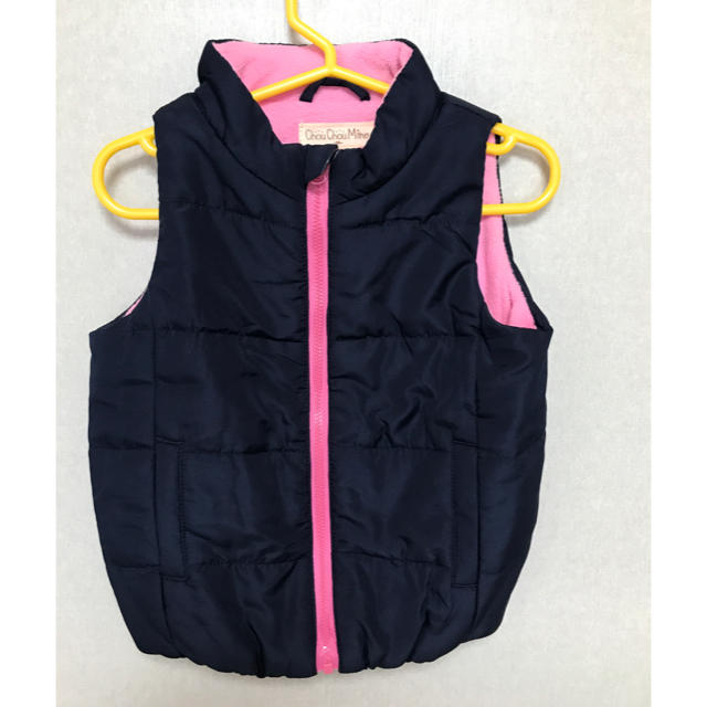 AEON(イオン)の新品ダウンベスト　90（AEON） キッズ/ベビー/マタニティのキッズ服女の子用(90cm~)(ジャケット/上着)の商品写真