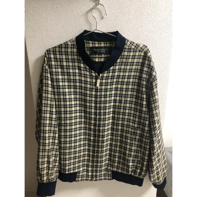 早い者勝ち！　90's YSL チェックブルゾン