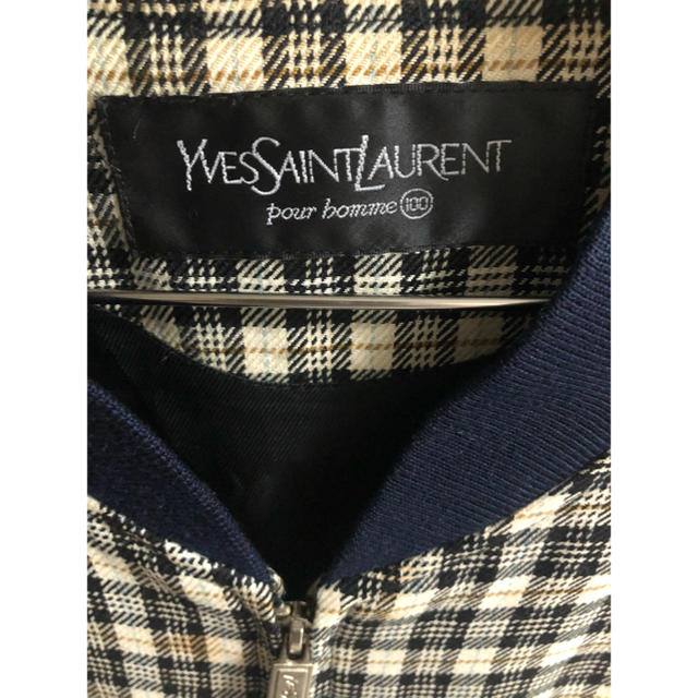 早い者勝ち！　90's YSL チェックブルゾン