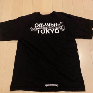 クロムハーツ(Chrome Hearts)のクロムハーツ オフホワイト コラボ Tシャツ ブラック L(Tシャツ/カットソー(半袖/袖なし))