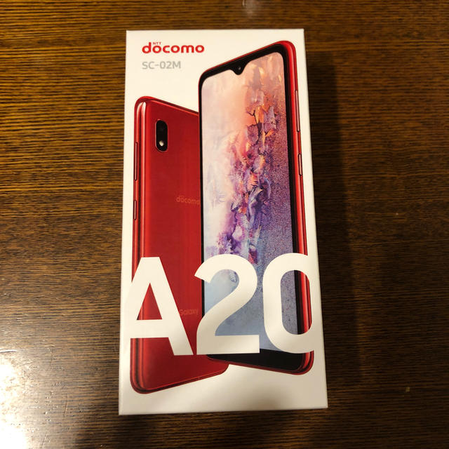 スマートフォン本体【新品 未開封】GALAXY A20 sc-02m レッド red 本体