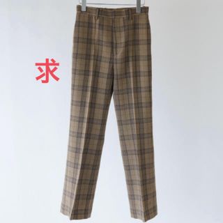 AURALEE WOOL SERGE CHECK SLACKS(その他)