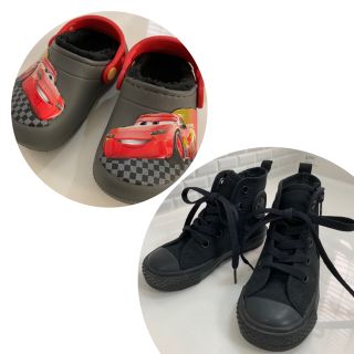 クロックス(crocs)のCROCS  ウィンタークロッグ　& コンバース15cm ハイカット　2点(サンダル)