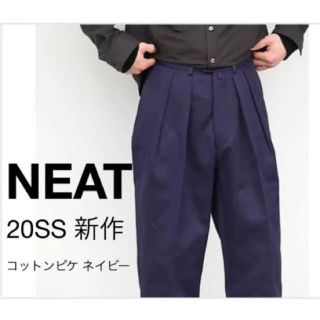 ワンエルディーケーセレクト(1LDK SELECT)のNEAT 44 COTTON PIQUE NAVY TAPERED(スラックス)