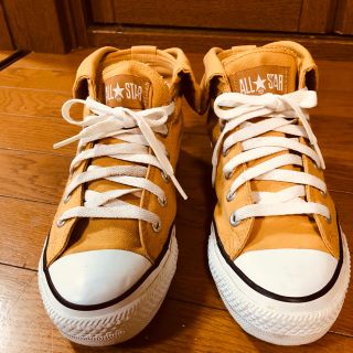 コンバース(CONVERSE)のコンバース ハイカット スニーカー　バックリボン！24.5cm(スニーカー)