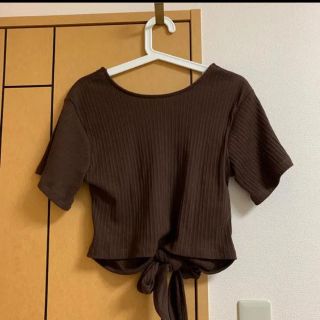 マウジー(moussy)のカットソー  バックリボン　マウジー　トップス(カットソー(半袖/袖なし))