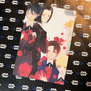 ✨中村明日美子20年展 ポストカード：「ばら色の頬のころ」カバーイラストB(女性漫画)