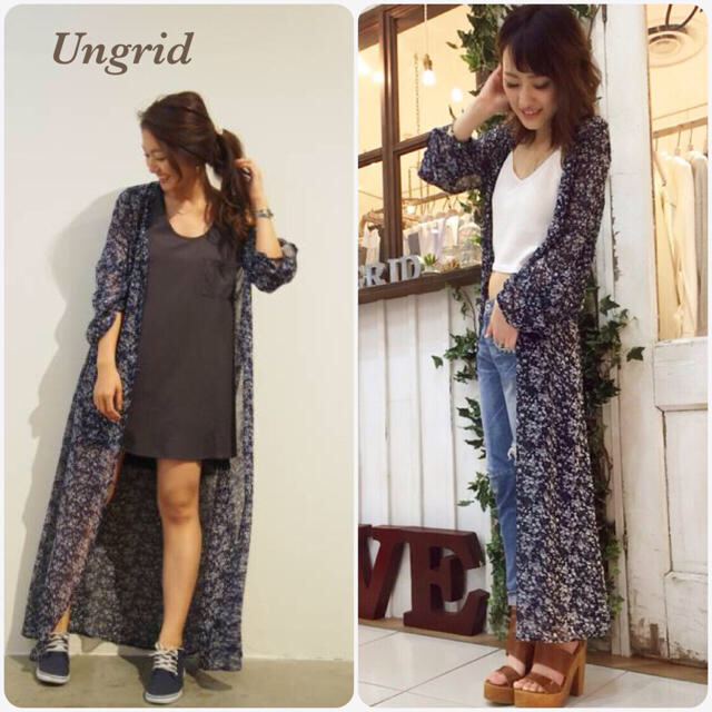 Ungrid シフォンロングガウン