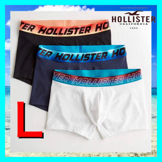 ホリスター(Hollister)の28ホリスター  HOLLISTER ボクサーパンツ　正規品　セット　ロゴ　L(ボクサーパンツ)