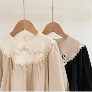 新品　刺繍ワンピース　女の子　春夏秋冬　チュニック(ワンピース)