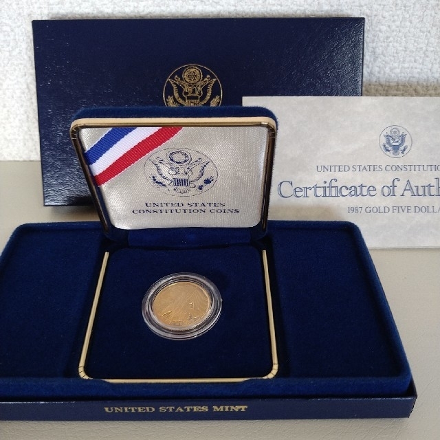 ☆1987年アメリカ5ドル金貨1/4oz リバティ イーグル憲法200周年 ☆1987年アメリカ5ドル金貨1/4oz リバティ イーグル憲法200周年