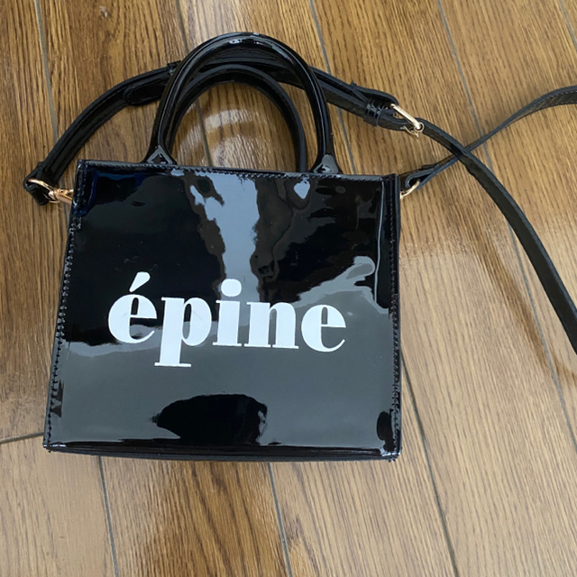 epine エナメル ショルダーハンドバック