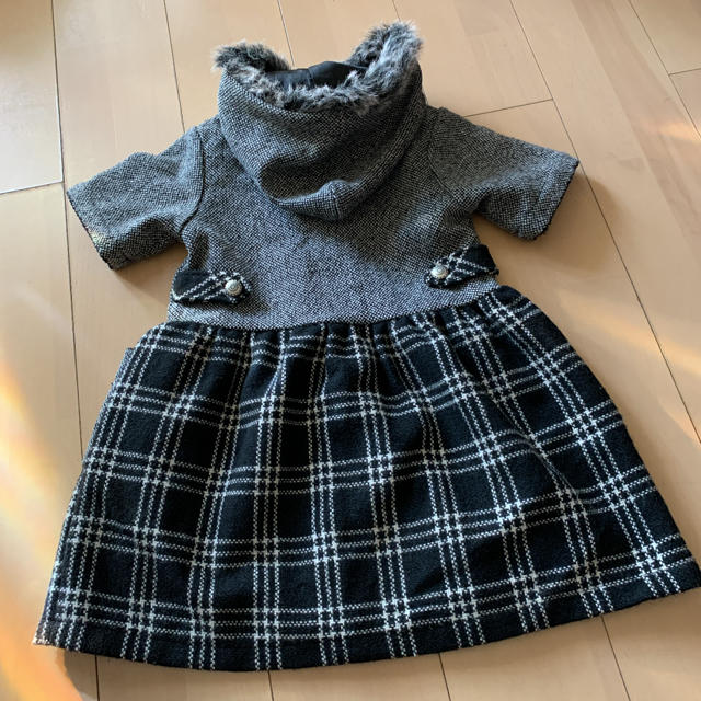 美品　ワンピースコート　　size120 キッズ/ベビー/マタニティのキッズ服女の子用(90cm~)(コート)の商品写真