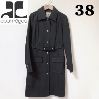 クレージュ(Courreges)の【38サイズ】クレージュ　トレンチコート　スプリングコート(トレンチコート)