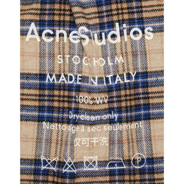 ACNE(アクネ)の20A/W・Acne Studiosアクネストゥディオズ・ロゴチェックスカーフ レディースのファッション小物(マフラー/ショール)の商品写真