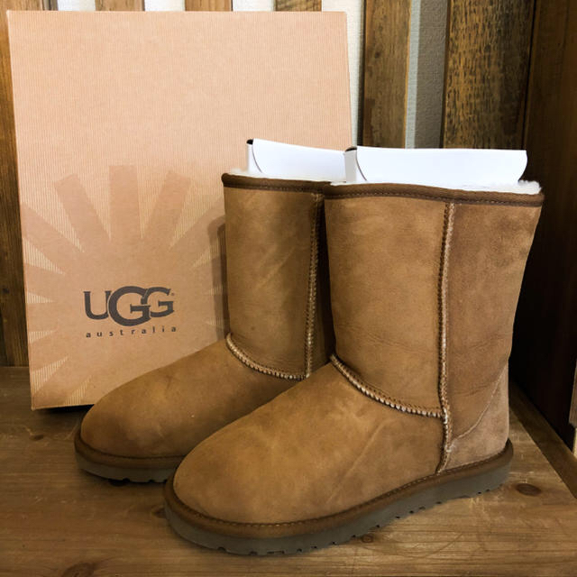 UGG ムートンブーツ クラシック ショート チェスナッツ ブラウン 24cm