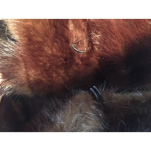 お値下げしました。ポンチョ風・ミンクハーフコート レディースのジャケット/アウター(毛皮/ファーコート)の商品写真