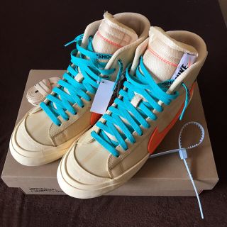 ナイキ(NIKE)の[27cm] OFF-WHITE NIKE BLAZER MID(スニーカー)