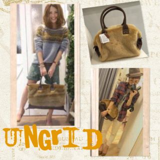 アングリッド(Ungrid)の新品♡ ungridもこもこファーバッグ(ボストンバッグ)