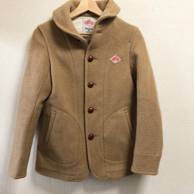 DANTON(ダントン)の◆DANTON ウールコート　キャメル　36 レディースのジャケット/アウター(ピーコート)の商品写真