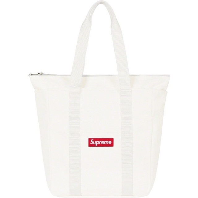 Supreme20FW week5 Canvas Tote 白 送料込み トート