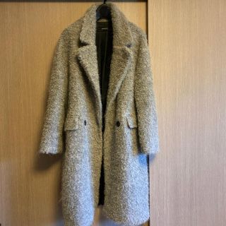 ザラ(ZARA)の最終値下　美品 ZARA ザラ カールコート グレー S(ロングコート)