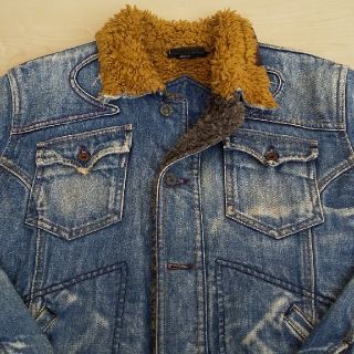 ディーゼル(DIESEL)の【極美品】ディーゼル　メンズ　デニムジャケット　ボア　S(Gジャン/デニムジャケット)