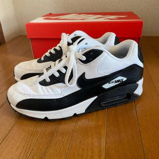 ナイキ(NIKE)のNIKE AIR MAX 90 白×黒 エアマックス90 24cm (23cm)(スニーカー)